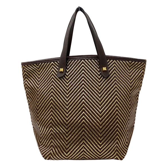Hermes Hermès Kaba Chennai PM Women's Handbag Tote Bag in Gold and Brown Leat... - Picture 2 of 12